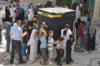 بالصور: مدرسة الزهراء الابتدائية في اللد تحتفل بحلول عيد الأضحى المبارك 